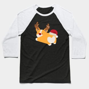 Christmas Corgi Baseball T-Shirt